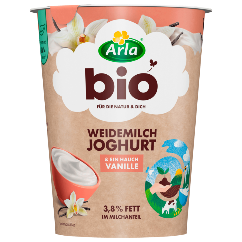 Arla Bio Natur Joghurt & ein Hauch Vanille 425g
